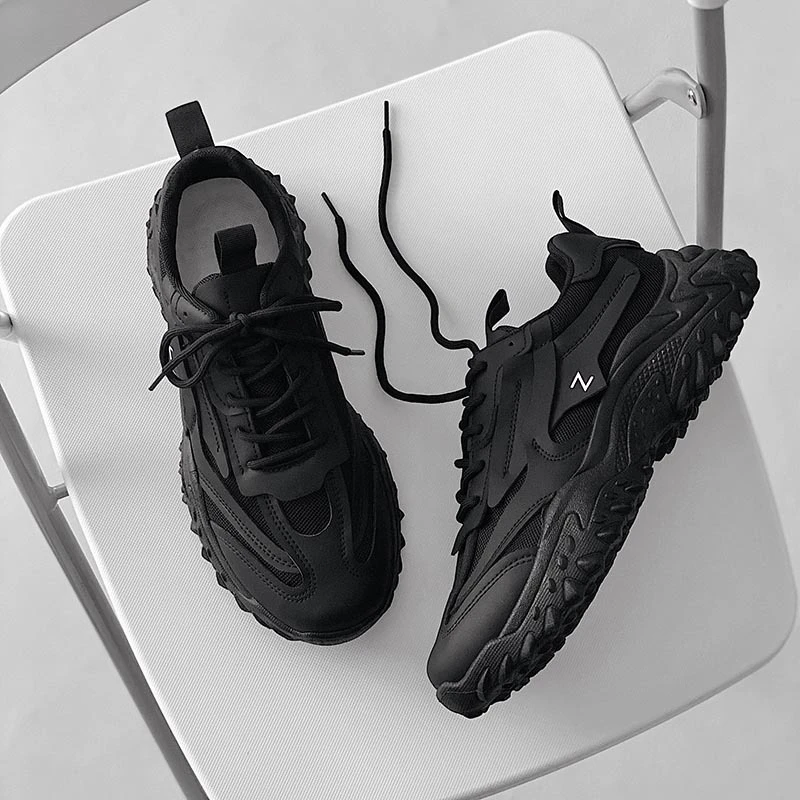 

Men's Sneakers Platform Breathable Casual Running Shoes Non Slip Outdoor Walking Shoes Male Lightweight Lace Up Men Sport Shoes