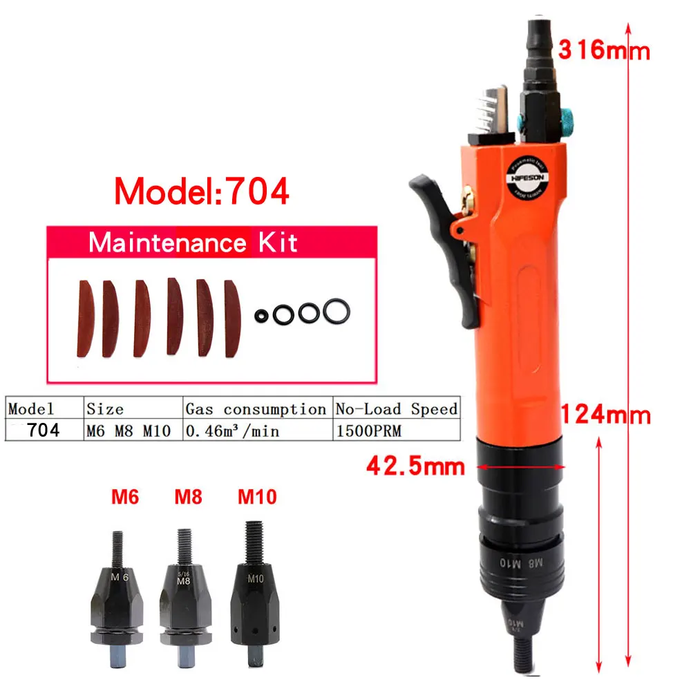 Пневматический заклепочный пистолет HIFESON для заклепок M3-M10