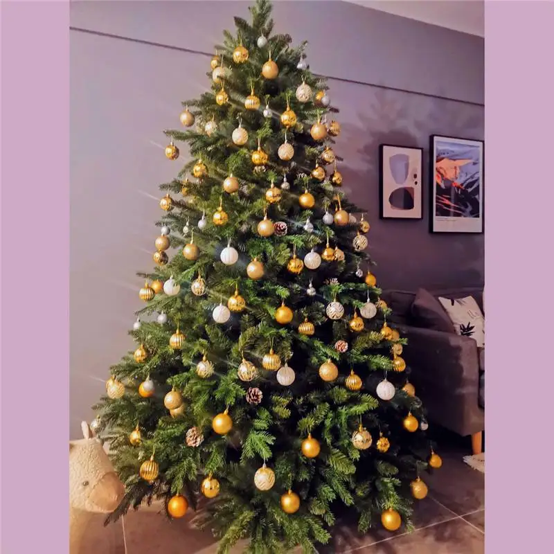 

Birthday Party Wedding Decorations 34pcs 6cm Christmas Xmas Tree Balls Ornament Baubles