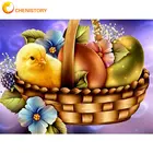 CHENISTORY Птица Картина маслом по номерам искусство Животные акриловые краски живописи по номеру набора вручную написанным рисунком рамки на холсте Настенный декор