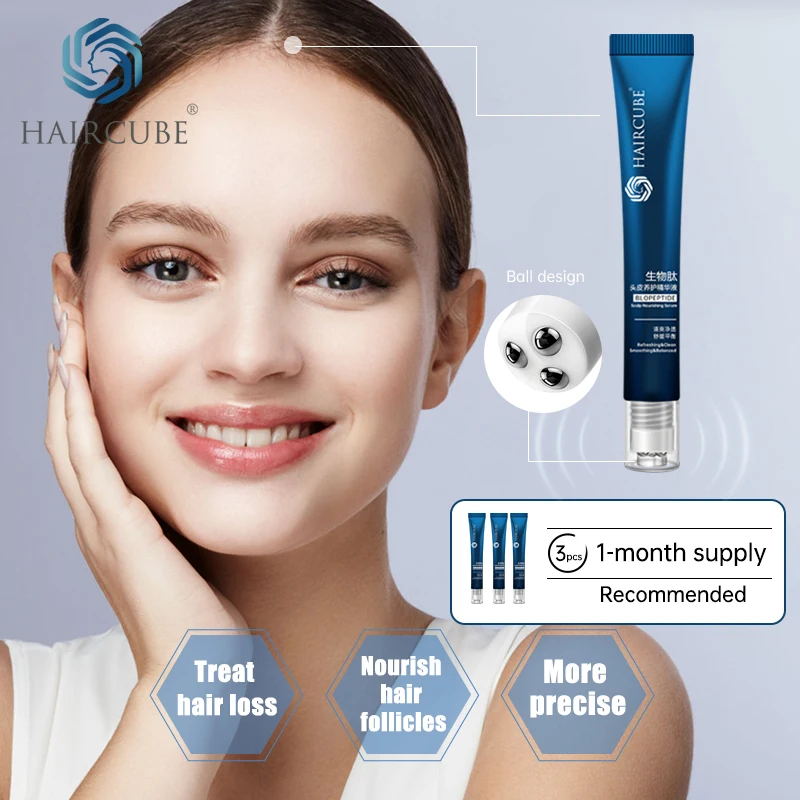 HAIRCUBE Hair Growth Treatment for Women/Men Anti Hair Loss Essence Oil Scalp Care Serum Fast Hair Growth Biotech Essential Oil