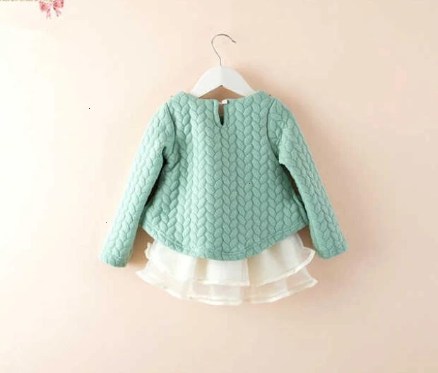 Платье принцессы для девочек на весну и осень новое модное Хлопковое платье с