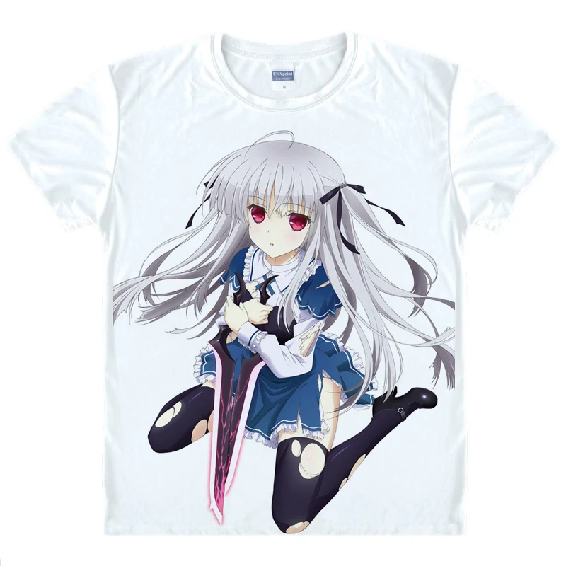 Абсолютная двойная Kokonoe Tohru Футболка с принтом Yurie Shigutouna Косплей белый короткий