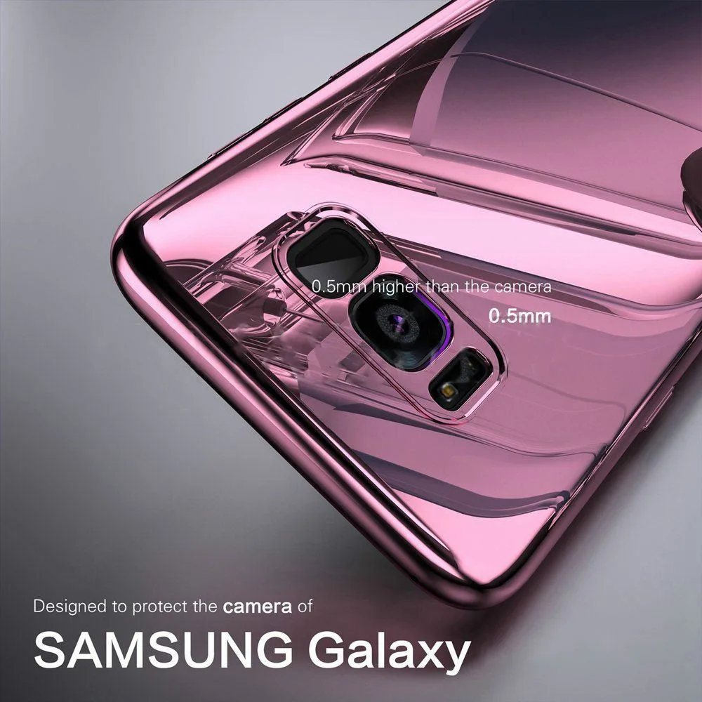 L-FADNUT Soft Film Glossy Mirror Case For Samsung Galaxy A5 2017 Slim Colorful Back Shell Screen Protection 360 Shockproof Funda | Мобильные
