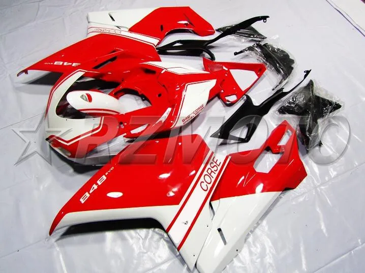 

4 Free gifts New ABS Injection Bodywork Full Fairings kits Fit For Ducati 1098 848 1198 2007 2008 2009 2010 2011 2012 red white