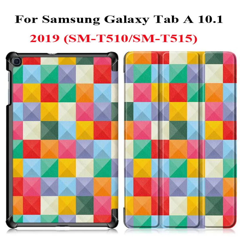 2019 HLF Ультратонкий чехол для samsung Tab A 10,1 T580 T585 T510 T515 чехол для планшета для samsung Galaxy Tab A 10,1 чехол - Цвет: 2019 HLF