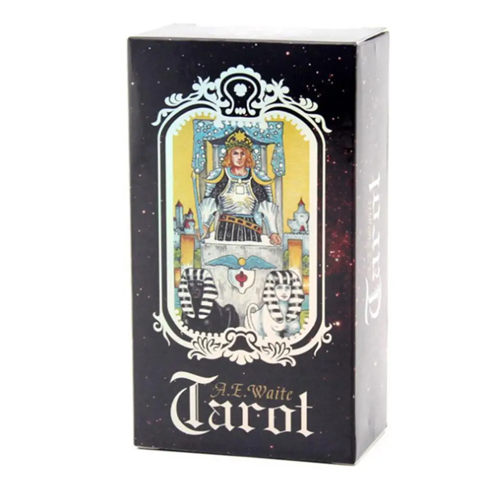B 78 шт. английские карты Таро с изысканным рисунком настольная игра для семейных вечерние игральные карты подарок руководство по эксплуатации - Цвет: B