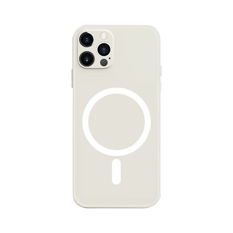 

Luxury Magnetic Magsafe Wireless Charging Shockproof Liquid Silicone Phone Case For iPhone 12 11 Pro Max Mini Cover Fundas Coque