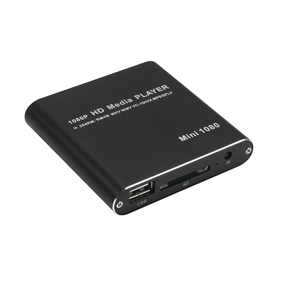 HDD Multimedia Player Full HD 1080P USB External Media Player With SD Media TV Box Support MKV H.264 RMVB WMV HDD Player MINI