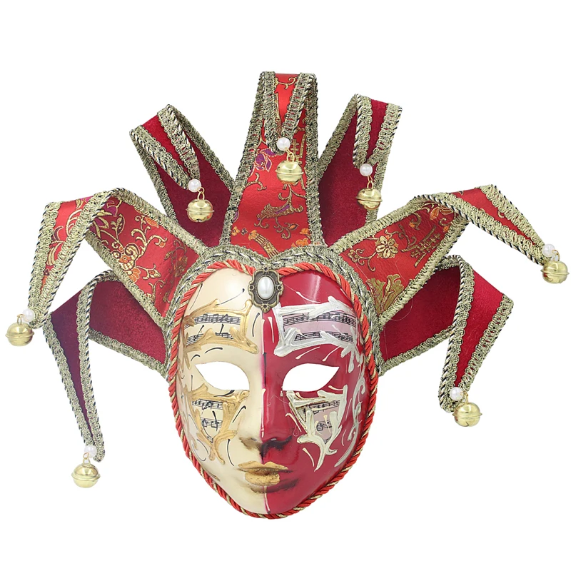 Венецианский шут маска Джокера маскарад праздник Марди Гра карнавал вечеринка