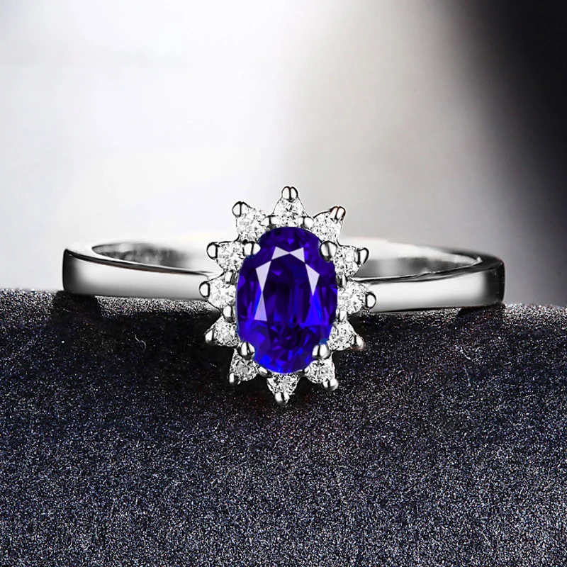 SLFD натуральный сапфир 18K чистое золото 2020 новое горячее предложение Топ Кольцо