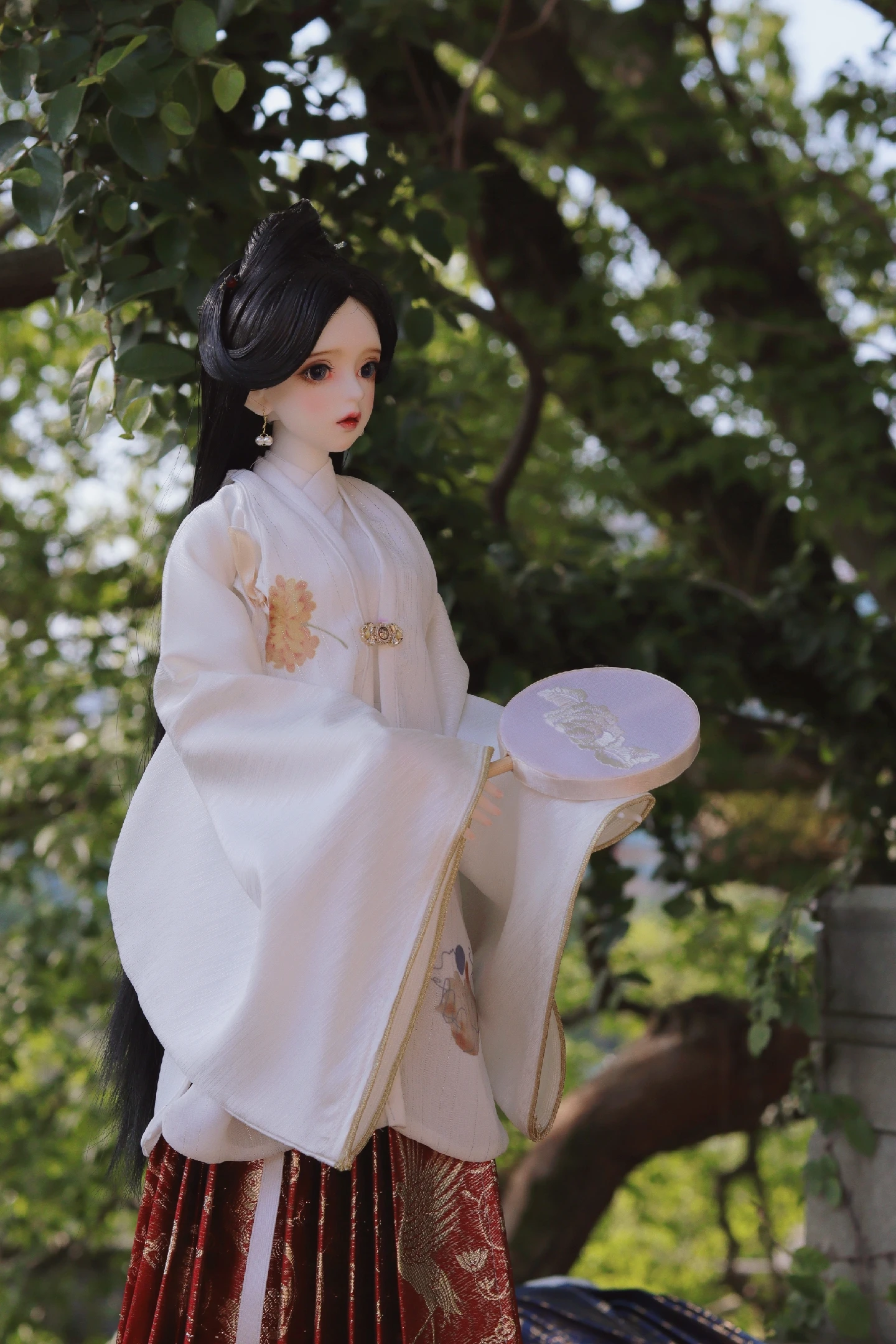 

1/4 1/3 Scale BJD Clothes Doll Accessories Ancient Costume Chinese Hanfu Fairy Pleated Dress for BJD/SD MSD SD13 Big Girl C0718