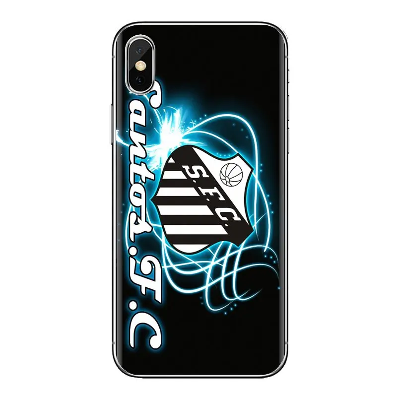 Прозрачные мягкие чехлы с логотипом футбольного клуба Santos FC для Samsung Galaxy A3 A5 A7 A9 A8