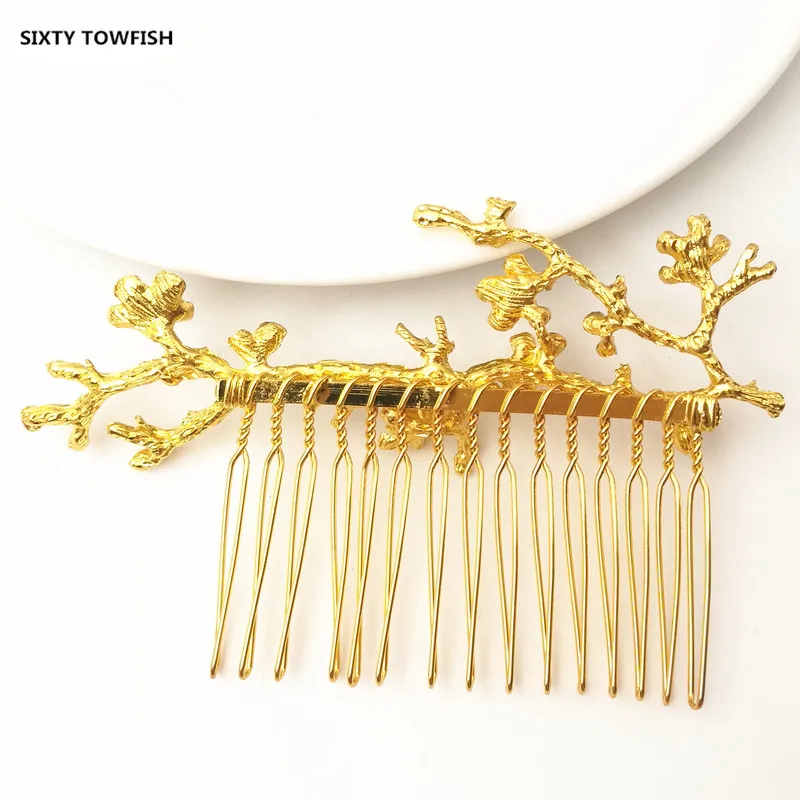 56X92 мм сплав золото/серебро/подвеска золотого цвета причудливые волосы ветки