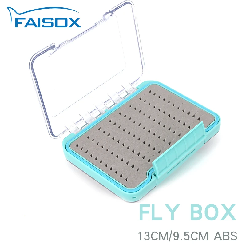 

FAISOX Fly-box Fly Fishing Waterproof Double Sides Clear Lids Fly Box
