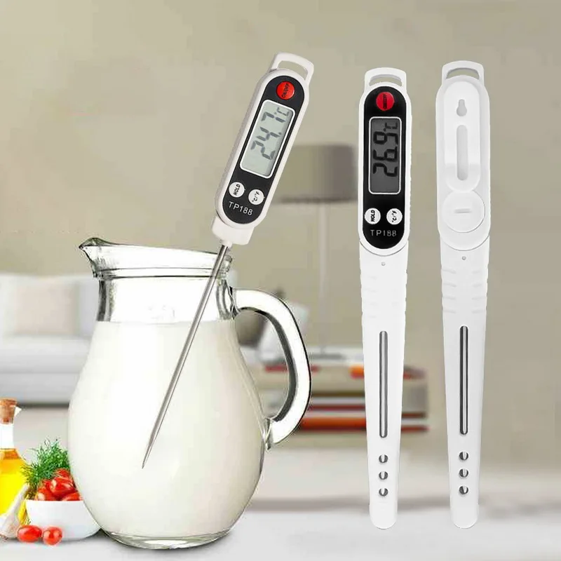 Цифровой термометр для приготовления пищи мгновенного чтения с длинным зондом