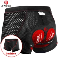 x tiger mens cycling shorts breathable mesh cycling underwear 5d gel pad shockproof mtb shorts mountain bicycle underwear
