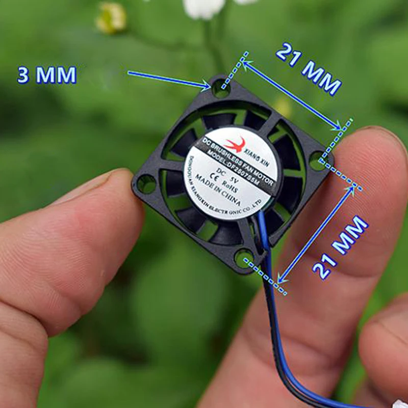 

1pc Ultra-miniature Brushless Fan Electric DC 5V 6V 2507 Mini Micro Tiny Quiet And Large Air Volume Cooling Fan New 25*25MM