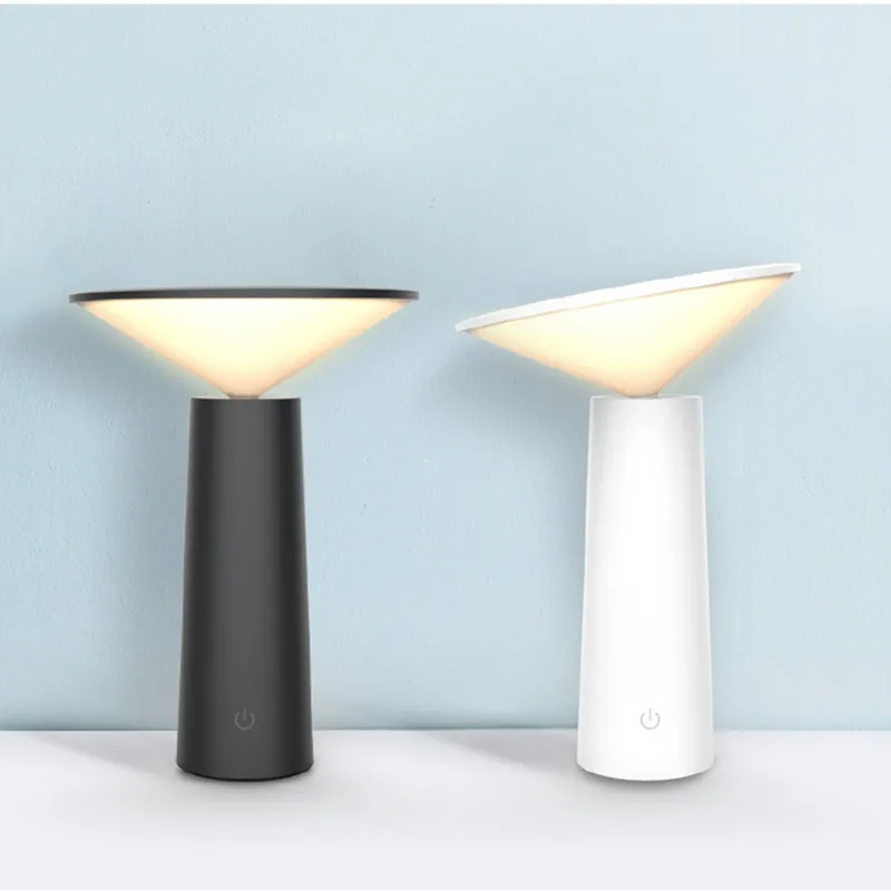 

Hot Designed LED Lamp Touch Dimmable USB Rechargeable Morden Desk Lamp Minimalist Reading Night Light Room Decortive Led Light