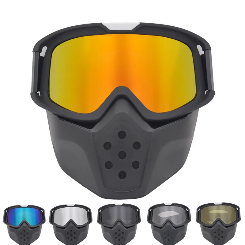 GXT мотоциклетные очки маска ретро открытый шлем мотокросса с съемная для игры в