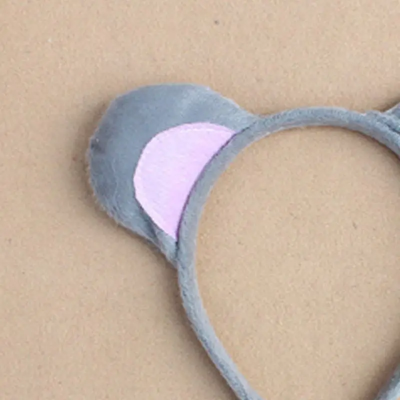 Детский костюм животного для взрослых из 3 предметов милый головной убор с ушками