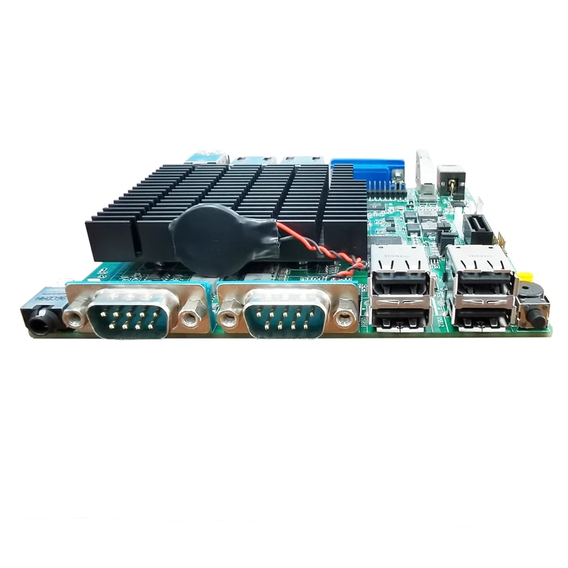 Материнская плата Bay Trail J1900 NANO-ITX с VGA/HDMI/LVDS 2 COM Dual LAN MSATA WIFI/4G DDR3L DC 12V | Компьютеры и