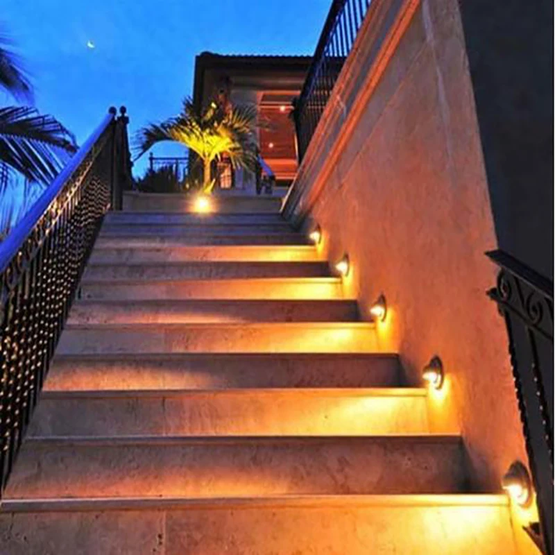 Водонепроницаемый настенный светильник на солнечной батарее 6 светодиодный