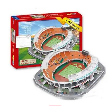 

Китайский Гуанчжоу тяньхе спортивный центр футбол 3D Бумага своими руками головоломка модель детская игрушка подарок для мальчика