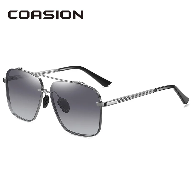 Мужские солнцезащитные очки COASION брендовые поляризационные с градиентными