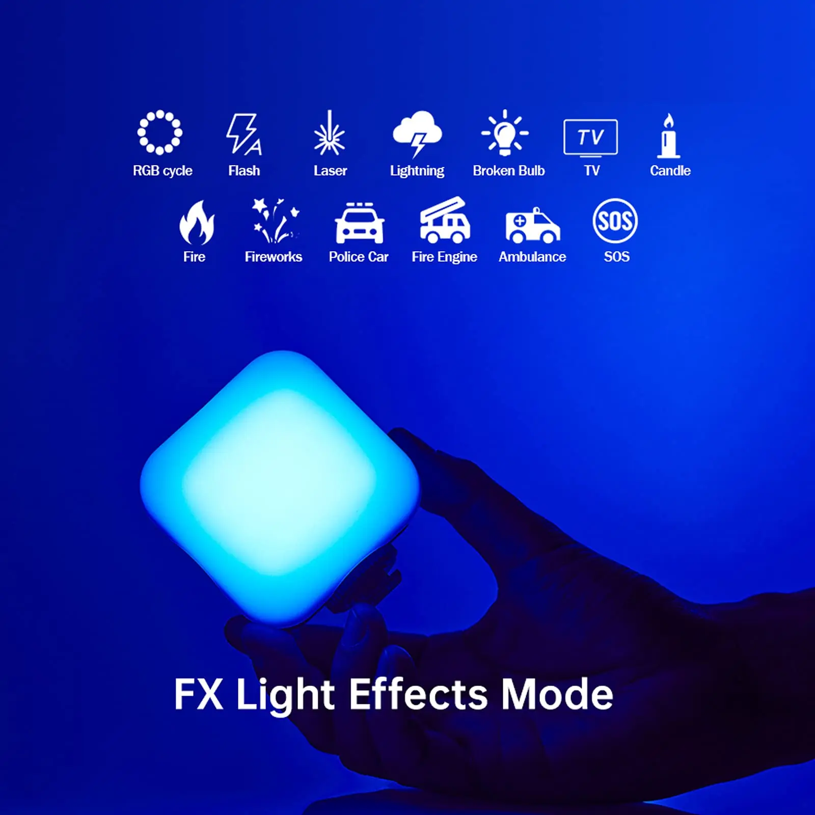 Godox LED 6R Mini RGB LED Video Camera  Light Bi-color LED6Bi 2000mAh 6500K for Vlog Viedo Light