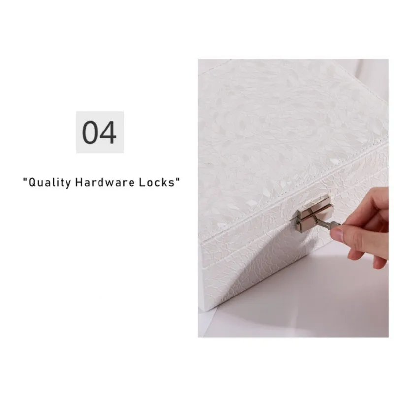 

Double-Layer Jewelry Box Jewelry Storage Case Ring Necklace Earrings Bracelet Storage Container Large Space Holder Gift Box