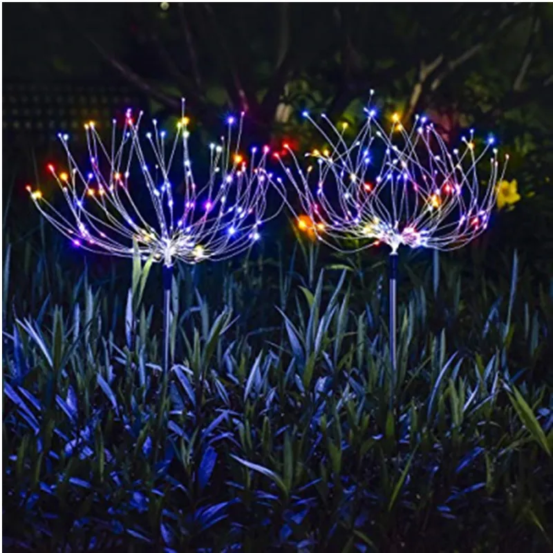 

Solar Powered Led Outdoor Fireworks Lamp 150 LEDs Waterproof Fairy Light For Aisle Courtyard Lawn Backyard Christmas Solar Lamp