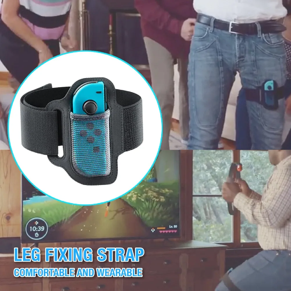 3 в 1 регулируемый эластичный ремешок для ног спортивный 56 см RingCon Grips Leg Nintendo Switch