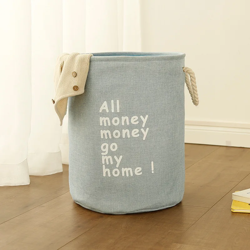 3PCS / LOT Hot Sale Letter Print EVA Thicken Double Layer Foldable Laundry Basket Storage Dirty Clothes Bucket | Дом и сад