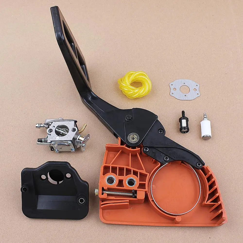 Цепная крышка звездочки сцепления Тормозная ручка карбюратор в сборе для Husqvarna 136