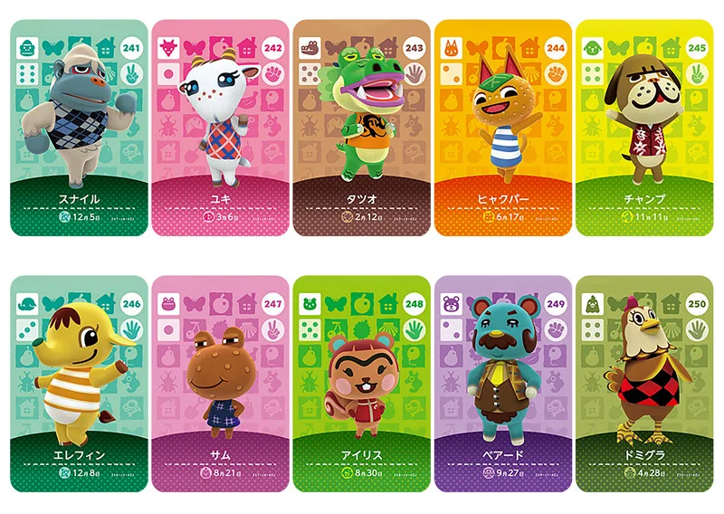 Series3 （241-280） Animal Crossing Card Amiibo locks nfc Work for NS Games | Игрушки и хобби