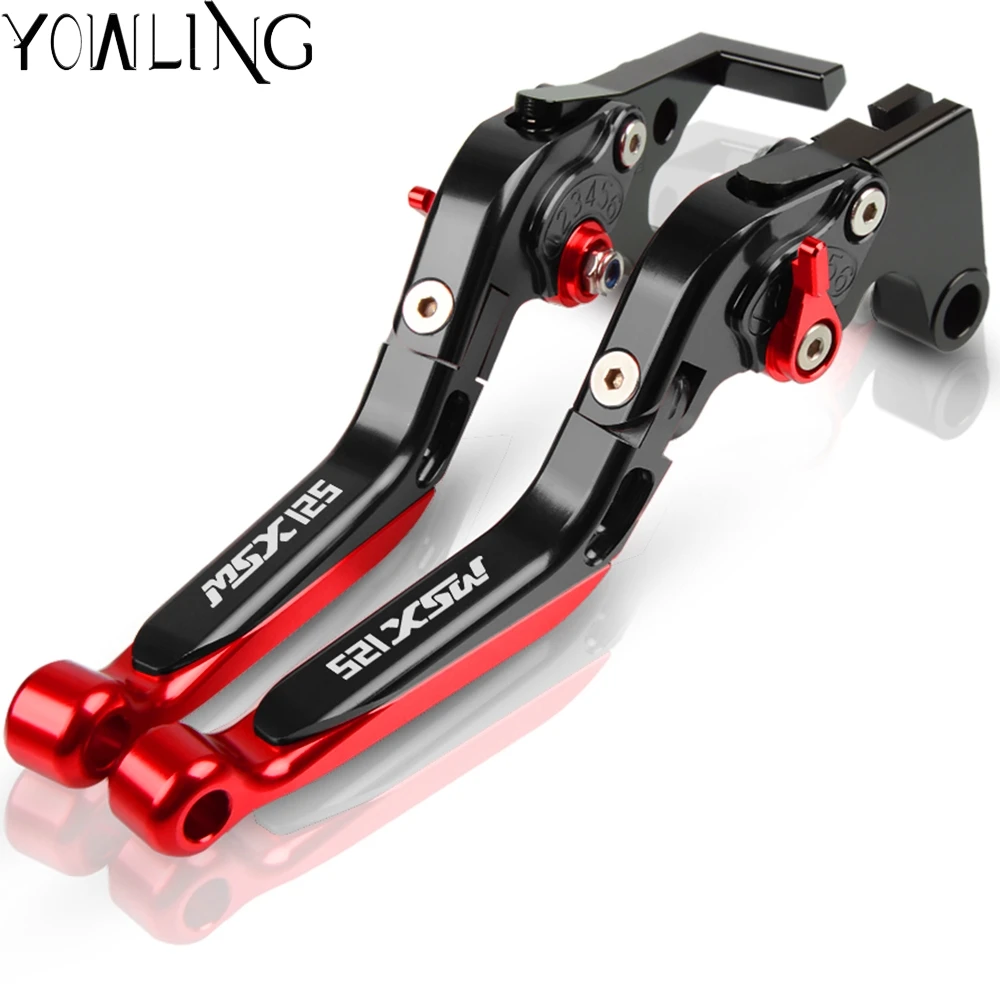 

With Logo MSX 125 CNC Aluminum Motorcycle Folding Accessories Brake Clutch Lever For Honda MSX125 MSX 125 Grom 2014 - 2018 2017