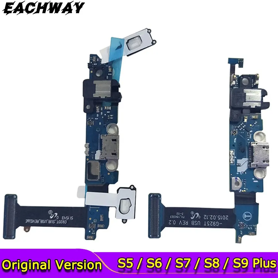 Разъем USB для зарядки для Samsung S6 S7 Edge S8 S9 Plus G920F G925F G930F G935F G950F G950U G960F G960U G965F G965U