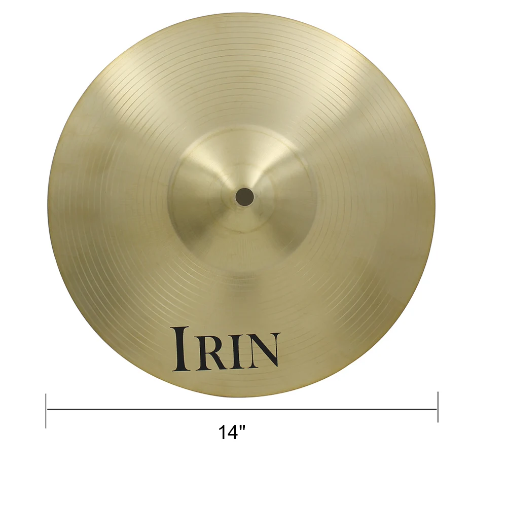 

12" Brass Alloy Crash Ride Hi-Hat Cymbals Box for Drum Set Students Beginners Professional Players