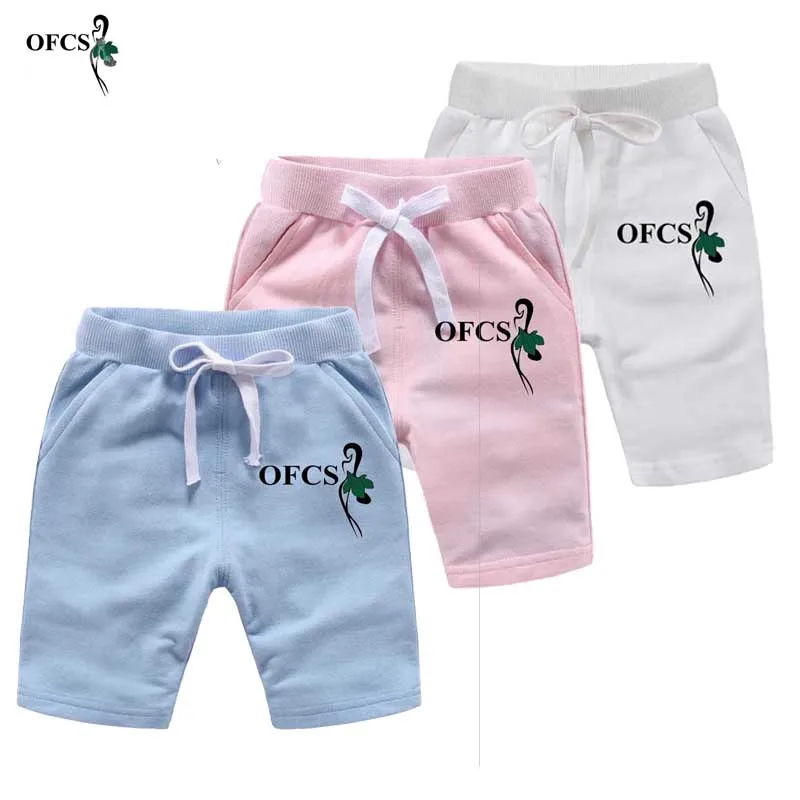 

OFCS Brand Baby Shorts Cotton Trousers For Girls Shorts Children's Pants Boys Beach Shorts Kids Clothing Motion Pants 80-150 CM
