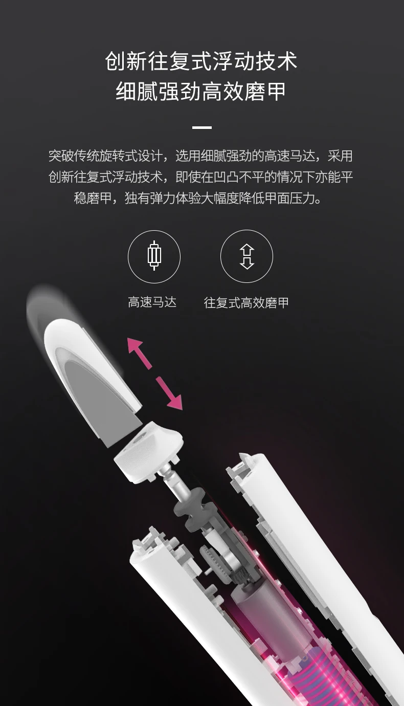 Xiaomi mijia yueli электрический триммер для ногтей, машинка для стрижки детей, безопасный триммер для ногтей, резак для маникюра, педикюра, ножницы для ухода за ногтями