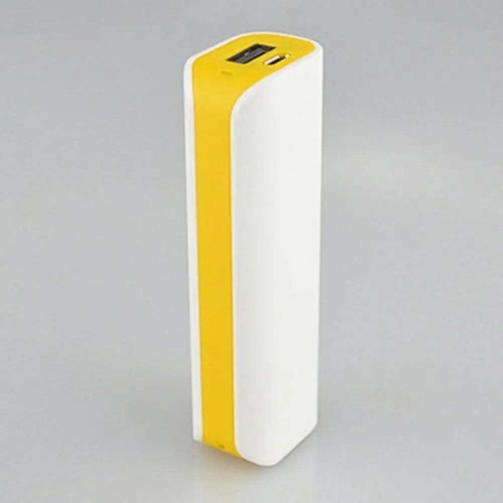 Yellow Внешний аккумулятор Оболочка Сварка usb порты power Bank чехол PCB зарядное устройство чехол DIY наборы мощность ed на 2600 мАч 18650 батарея(не входит в комплект - Цвет: Yellow