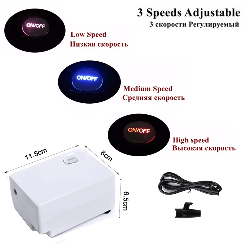 Белый Аэрограф с компрессором 0 4 мм аэрограф косметика для ногтевого дизайна