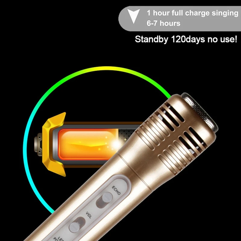 Светодиодный светильник с вспышкой беспроводной Bluetooth конденсаторный микрофон