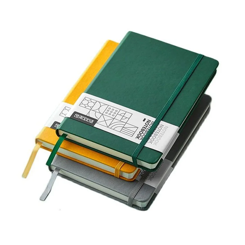 

Жесткий чехол из искусственной кожи A5 подкладка Блокнот с обратной связью пера тетрадь эластичная лента записная книжка