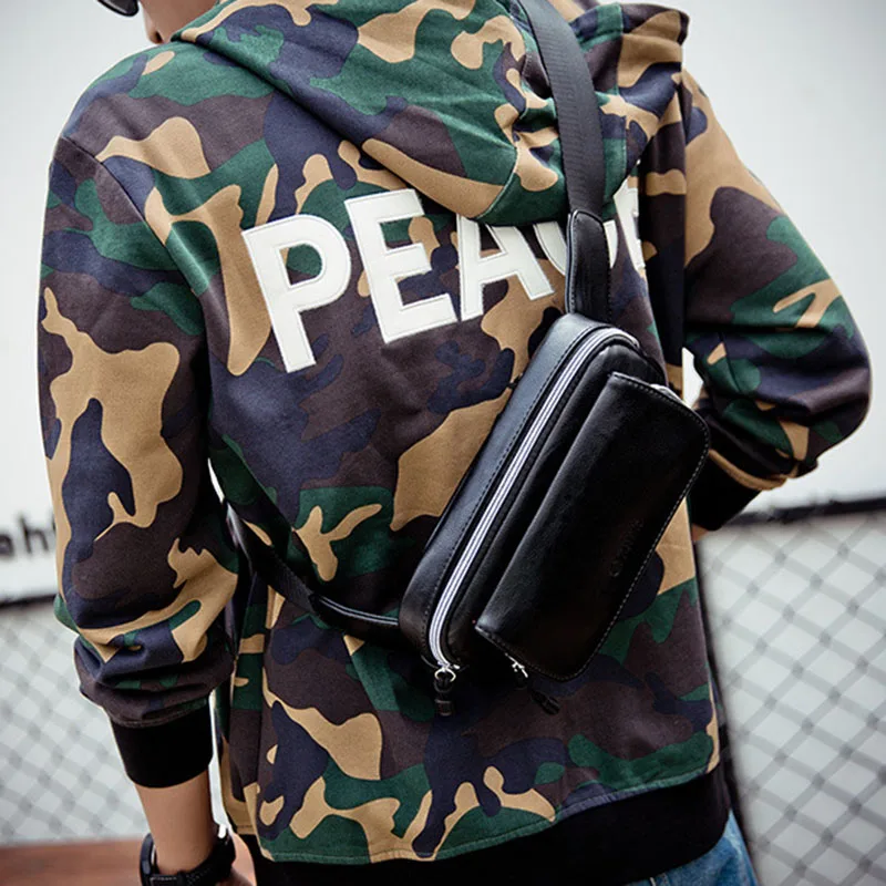 2021 повседневная Кожаная поясная сумка для мужчин телефона винтажная мужская