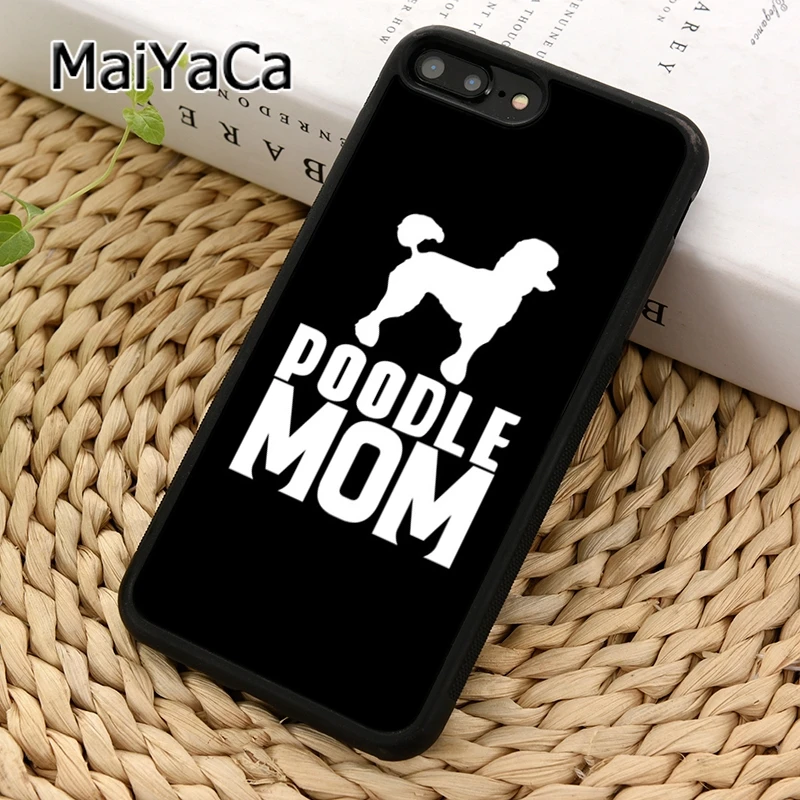 Чехол для телефона MaiYaCa Awesome Poodle папа мама бабушка iPhone 5 SE 6 6s 7 8 Plus X XR XS 11 pro max samsung