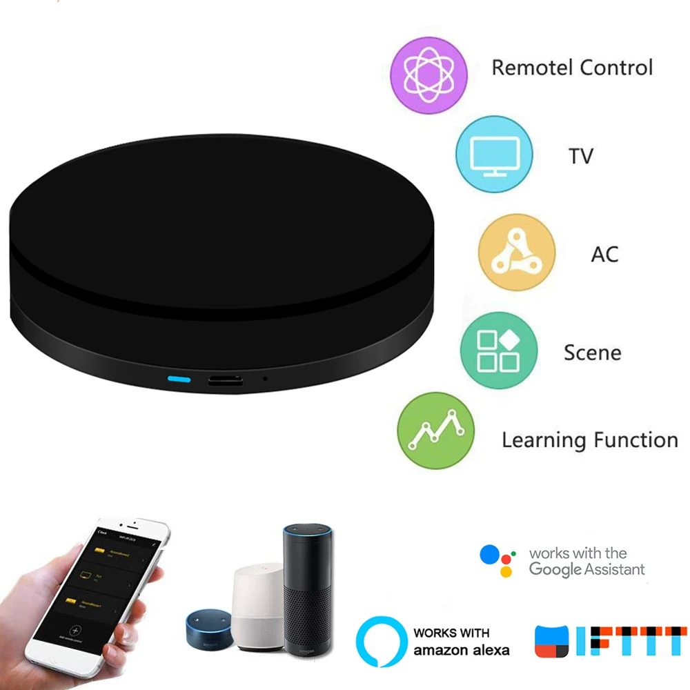 Пульт ДУ Универсальный с ИК-подсветкой и поддержкой Alexa Google Home | Электроника