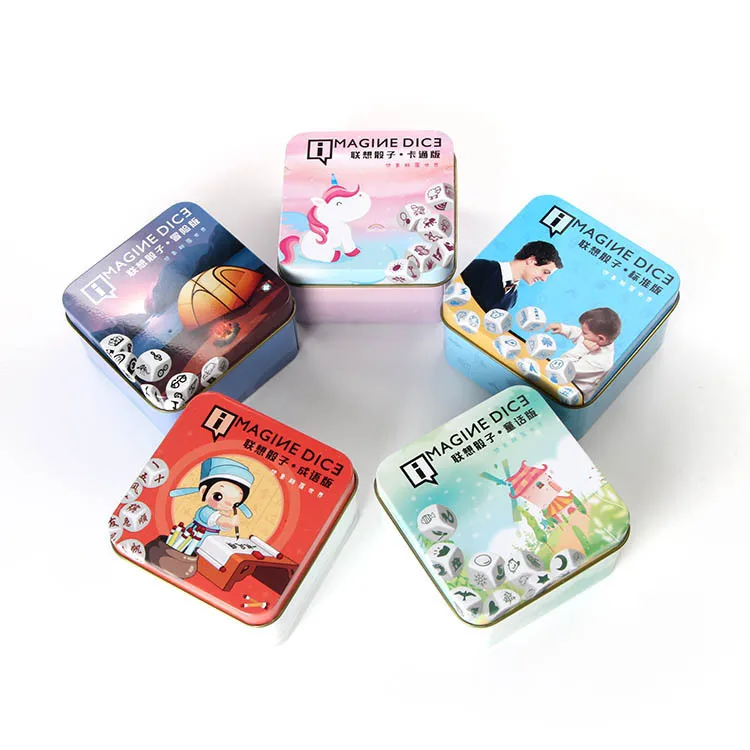 

Children's puzzle story telling game Association dice story dice thinking innovation interesting dice
