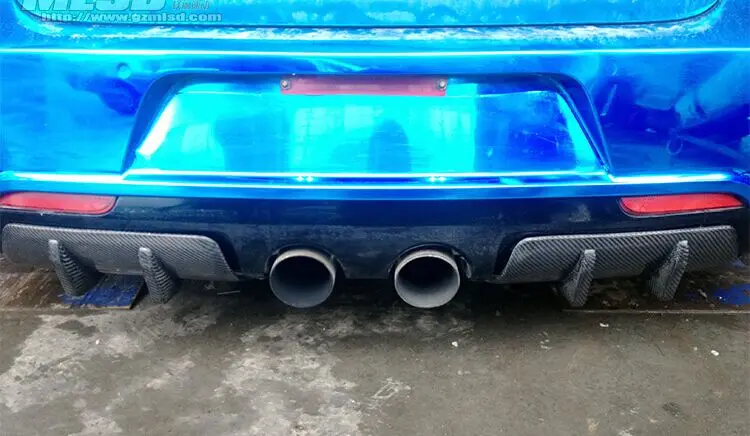 Golf 6 R20 Углеволокно 2 шт. Стайлинг автомобиля задний бампер сплиттер Накладка для